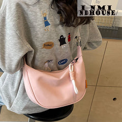 Nylon Hobos Crossbody Bags Solid Casual Zipper Women's Bags Fashion