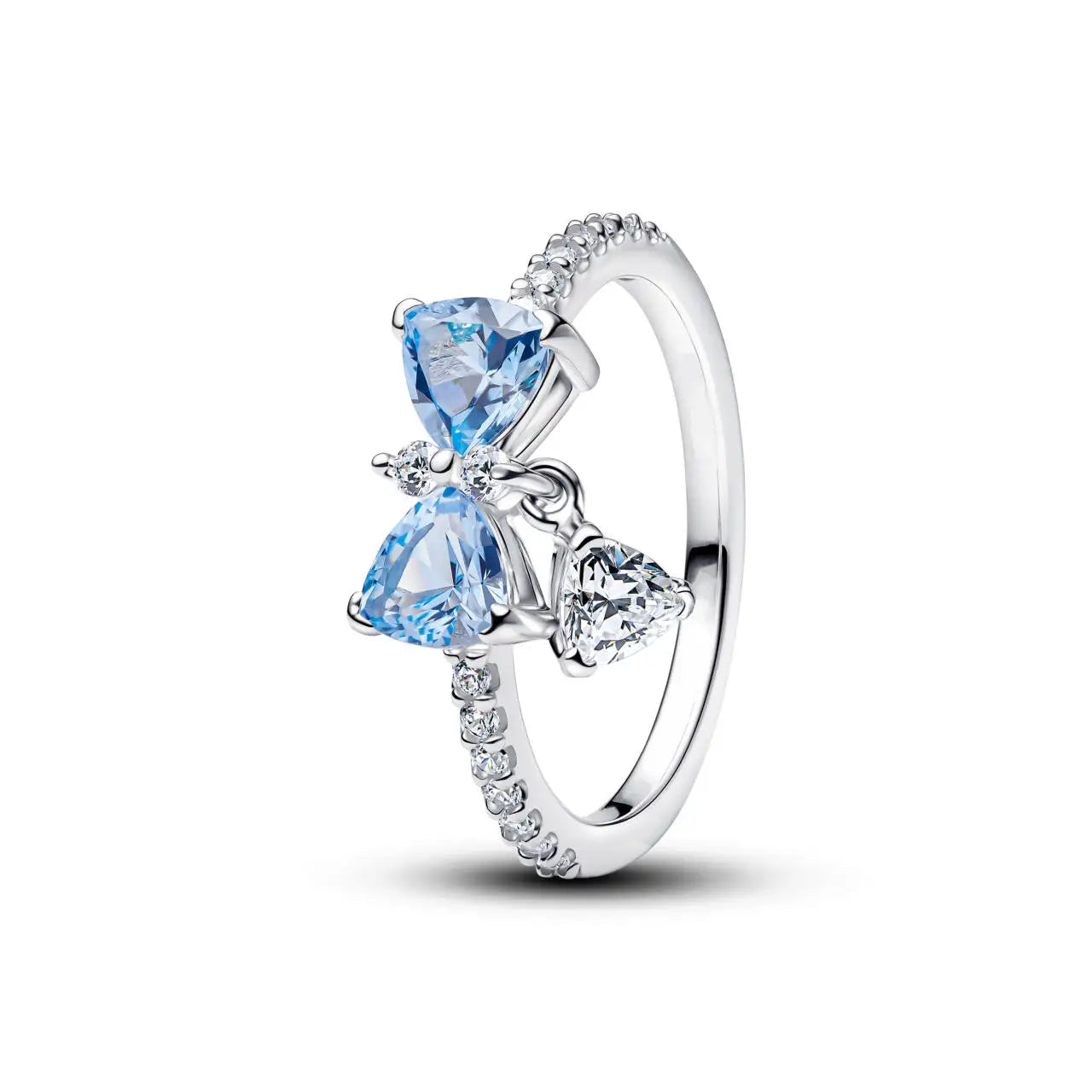 Fine Original 925 Sterling Silver Rings Pearl Flower Bow Heart-Shape Rings For Women Luxury Jewelry Party Gifts
