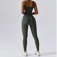 Women's Yoga One Piece Tracksuit Jumpsuit Seamless Sportswear Yoga Suit Gym