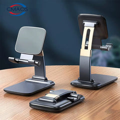 Foldable Metal Desktop Mobile Phone Stand For iPad iPhone 13 X Smartphone