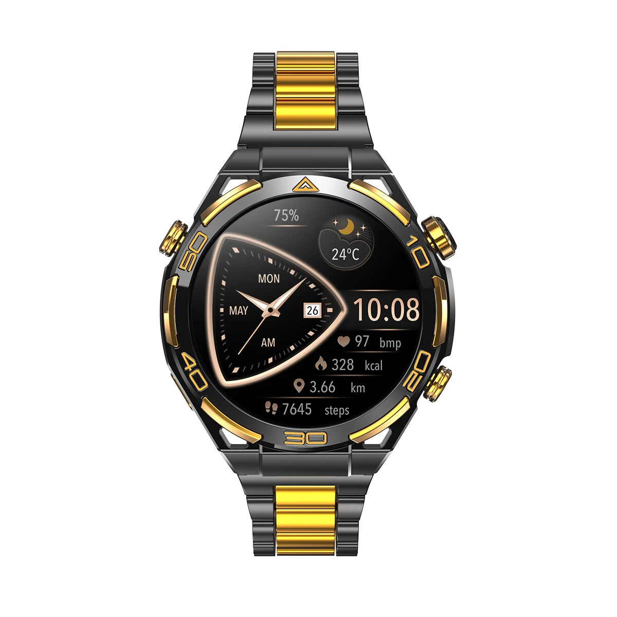 Blackview W90 Pro Smartwatch 1.43" AMOLED Display,Bluetooth Calling,Heart Rate Monitor, 900mAh/ 20Days Standby,Men's Smartwatch