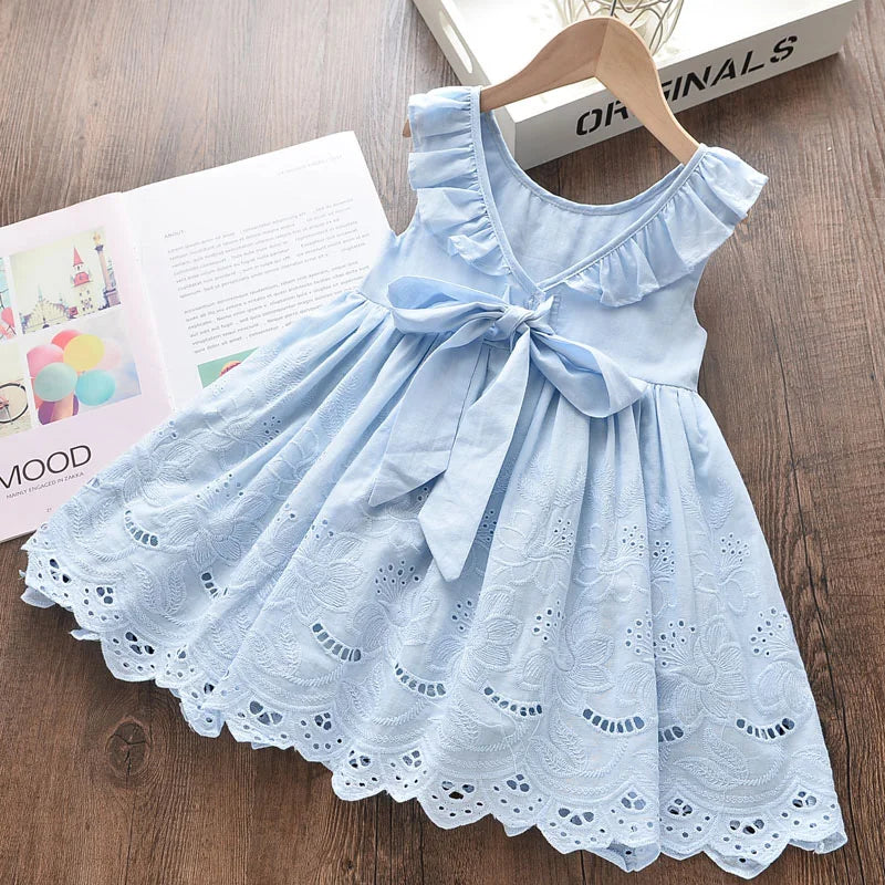 Girls Elegant Dresses Kids Party Costumes Girl Floral