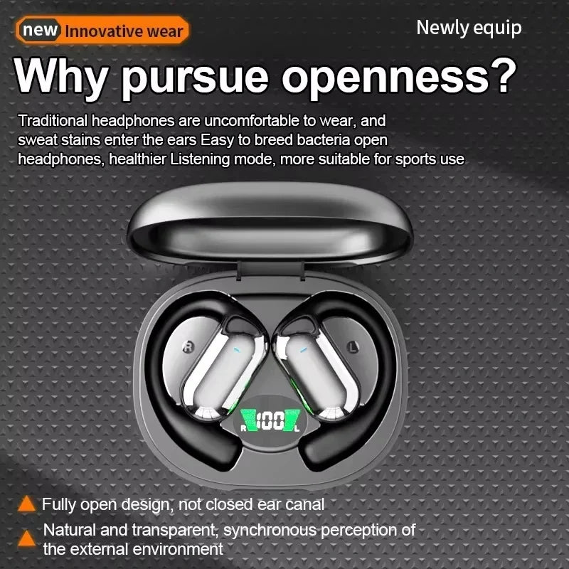 New Q16S Bluetooth Headset with Ai Translation Function, 144 Languages, Long Battery Life