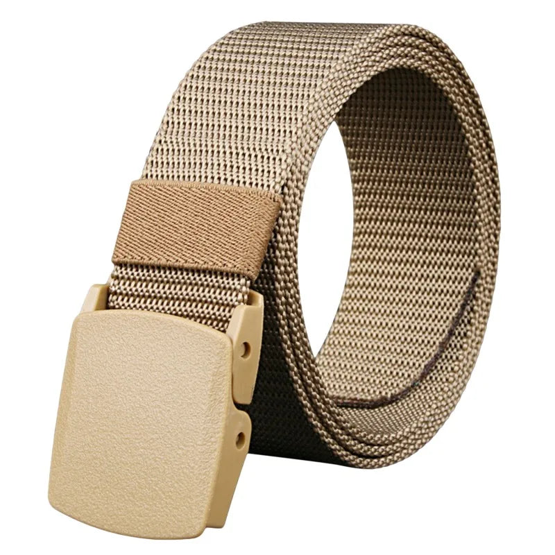 1/2PCS Military Men Belt Army Belts Adjustable Belt Men Outdoor Travel Tactical Waist Belt with Plastic Buckle for Pants 120cm