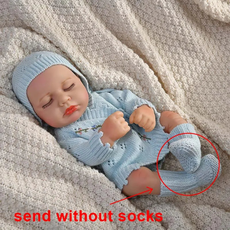 16 Inch 40cm Loulou Full Body Soft Vinyl Girl Reborn Baby Doll Lifelike Bebe Reborn Doll Toys Realistic Baby Doll Toys