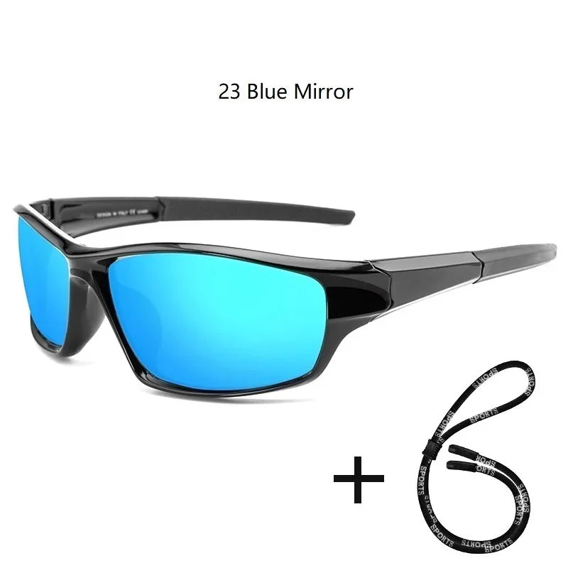 Men's Polarized Fishing Sunglasses With Glasses Chain For Men Women Driving Hiking Sun Glasses Fishing Eyewear