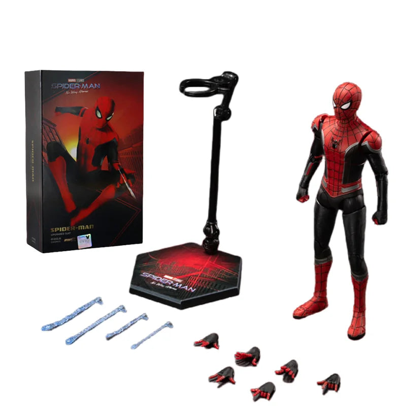 Original ZD PS4 Spider Man Anime Peter Parker Gold Black Action Figure Statue Model Desktop Ornament Garage Kit Birthday Gifts