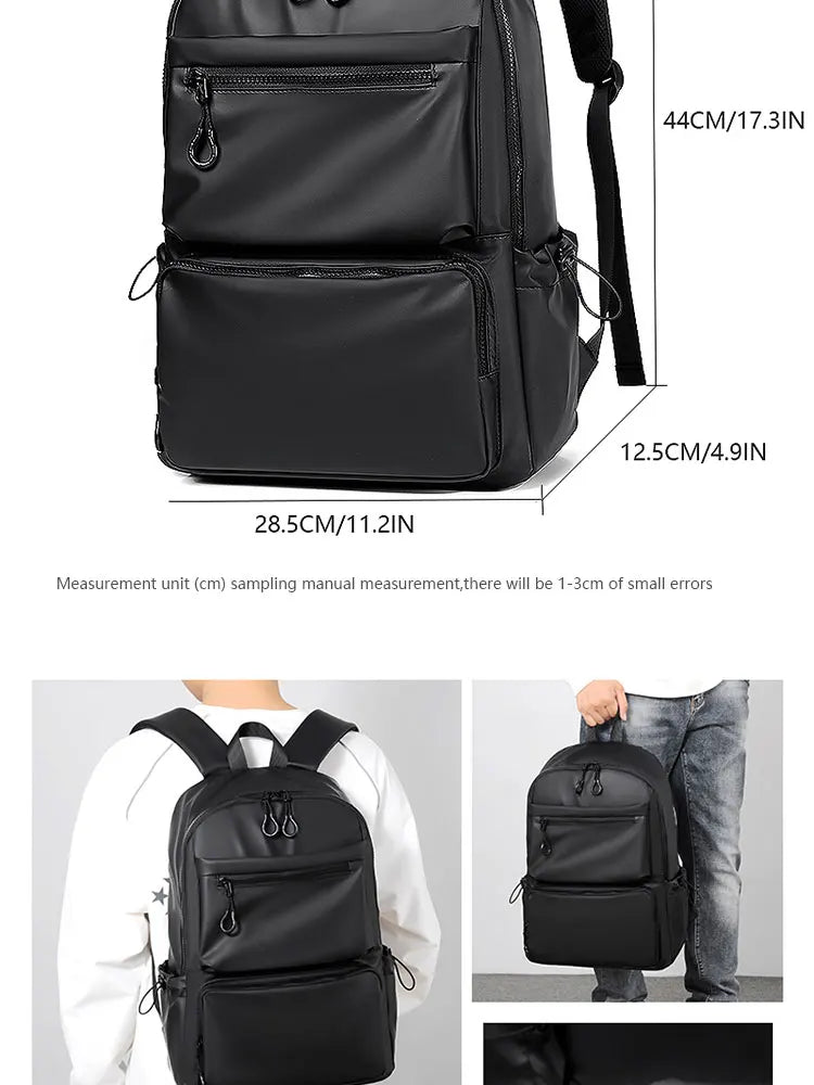 A 14 Inch Computer Backpack Large Capacity Simple Durable Men's Backpack Lightweight Men's Travel Backpack Student Schoolbag