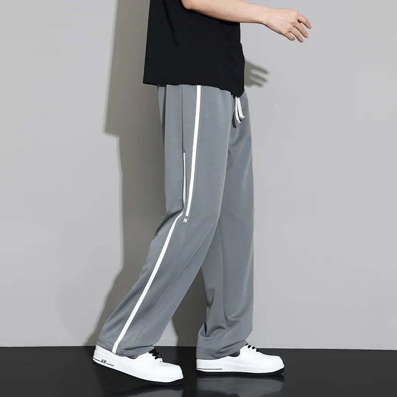 Sweatpants Men Joggers Wide Leg Pants Neutral Breathable Loose Outdoor