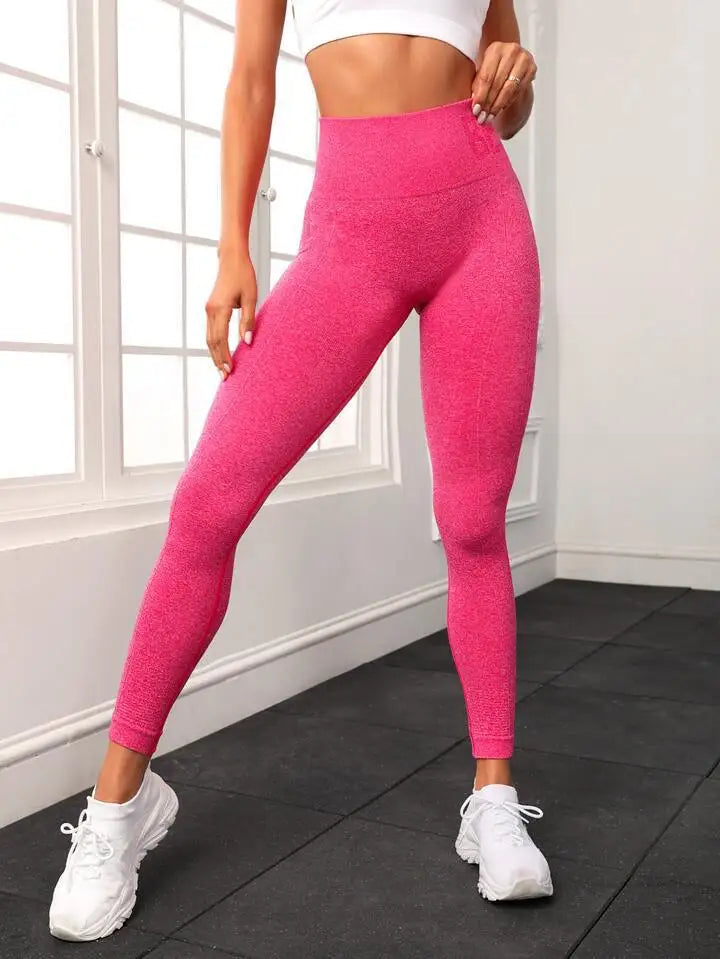 Letter Honey Peach Hip Yoga Pants High Waist Lift Hip Tight Fitness Leggings