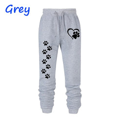 Women Cat Paw Printed Sweatpants High Quality Long Pants Jogger Trousers