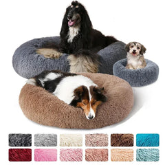 Round Cat Beds House Soft Long Plush Best Pet Dog Bed For Dogs Basket Pet