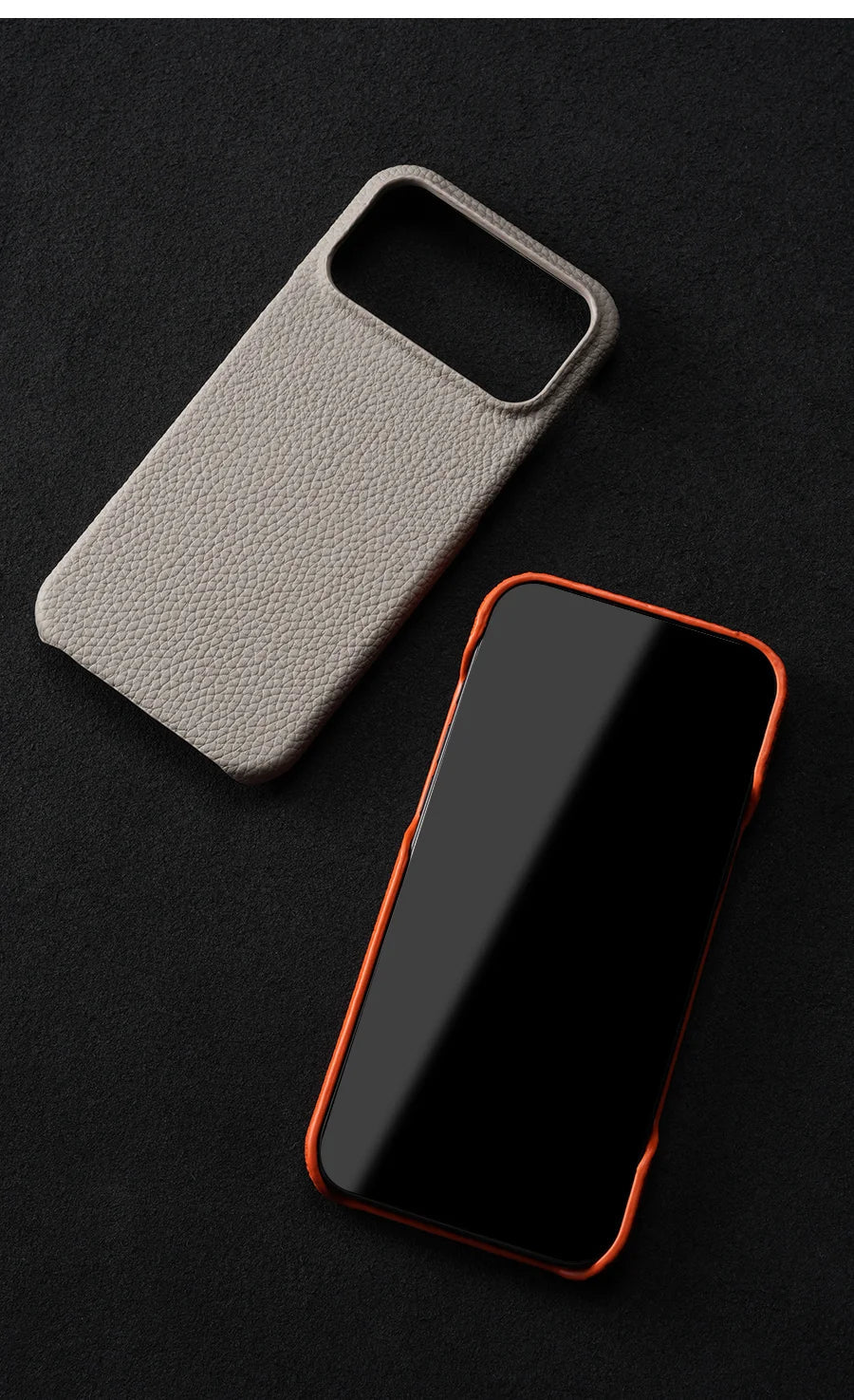 Magsafe Case for iPhone 17 Air 15 16 Pro Max 17Pro Lychee Natural Cowhide Leather Magnetic Protector Luxury Phone Back Cover