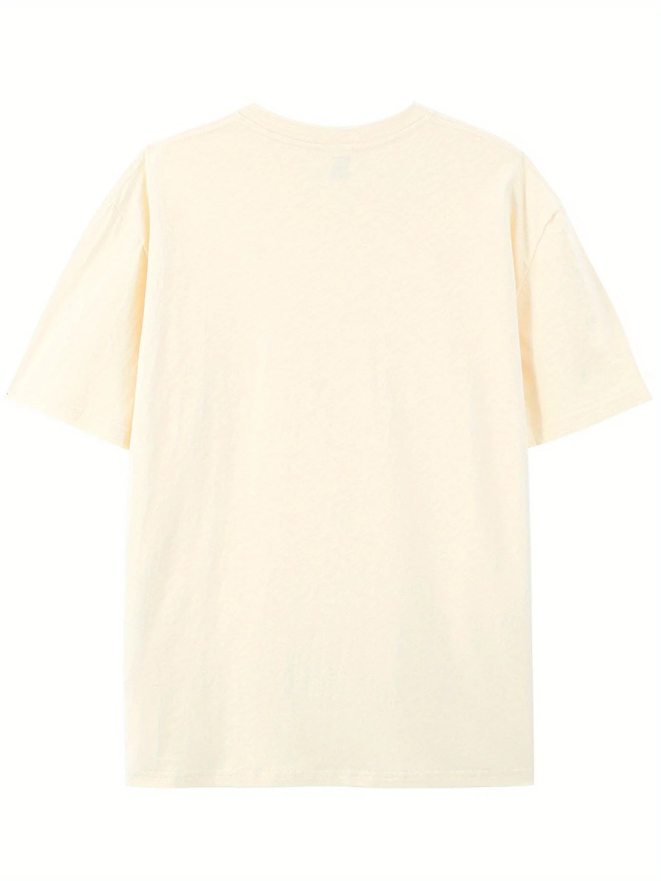 Men's summer 100 pure cotton fashionable casual loose fit plus mountain reflection printed round neck short sleeved T-shirt top