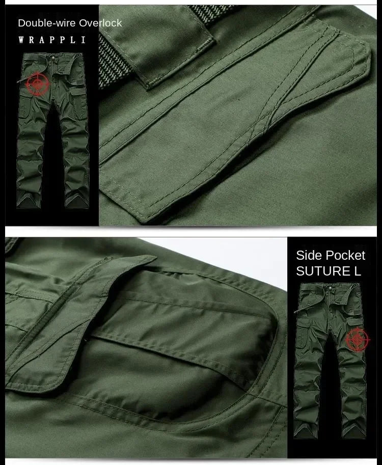 Summer Tactical Sets Mens Outdoor Breathable Multiple Pockets Combat Training  Long Sleeve Shirts Cargo Pants Suits Male