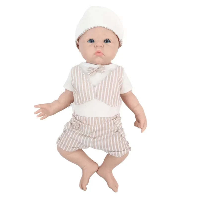 IVITA 100% Full Body Silicone Reborn Baby Dolls Painted Realistic Baby Doll Wholesale Lifelike Toys for Children Christmas Gift