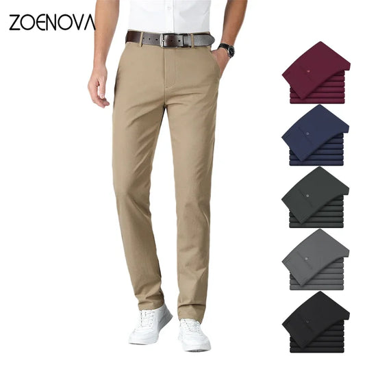 Classic 6 Color Casual Pants Men Spring Autumn Business Fashion Men