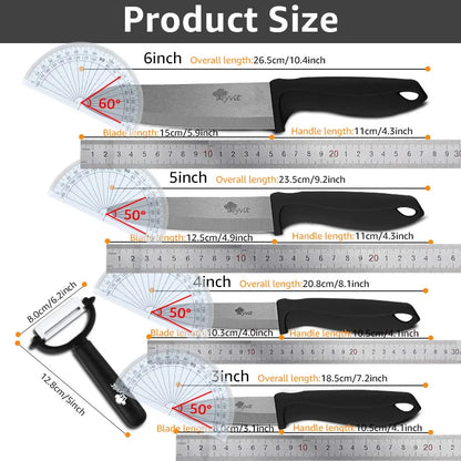 Ceramic Knife 3 4 5 6 Inch Sharp Kitchen Chef Knives Utility Slicer Paring Serrated