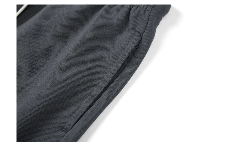 Oversize 390gsm Fabric Jogger Shorts Casual Drawstring