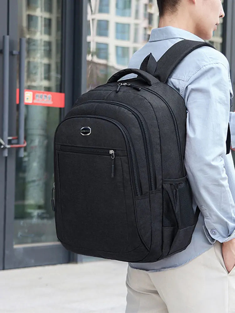 Large Capacity Backpack, Men's And Women's Student Computer BagMulti Pocket Waterproof And Wear-resistant Commuting Backpack,Chr