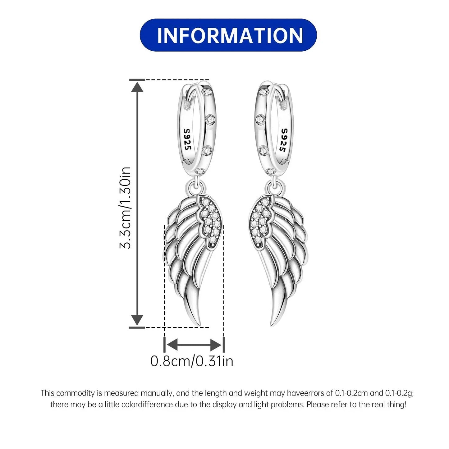PANPOKI 925 Sterling Silver Multi Layer Starry Tassel Drop Earrings Women Earrings Charm Trend Versatile Party Jewelry Gifts