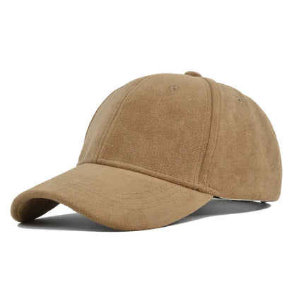 Solid Suede Retro Baseball Caps For Men Women Spring Autumn Street Snapback