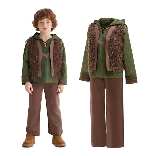 Boy Halloween Costume Dragon Trainer The Same Three-piece Costume Hiccup Role Playing Clothes Vikings Daily Casual Outfit
