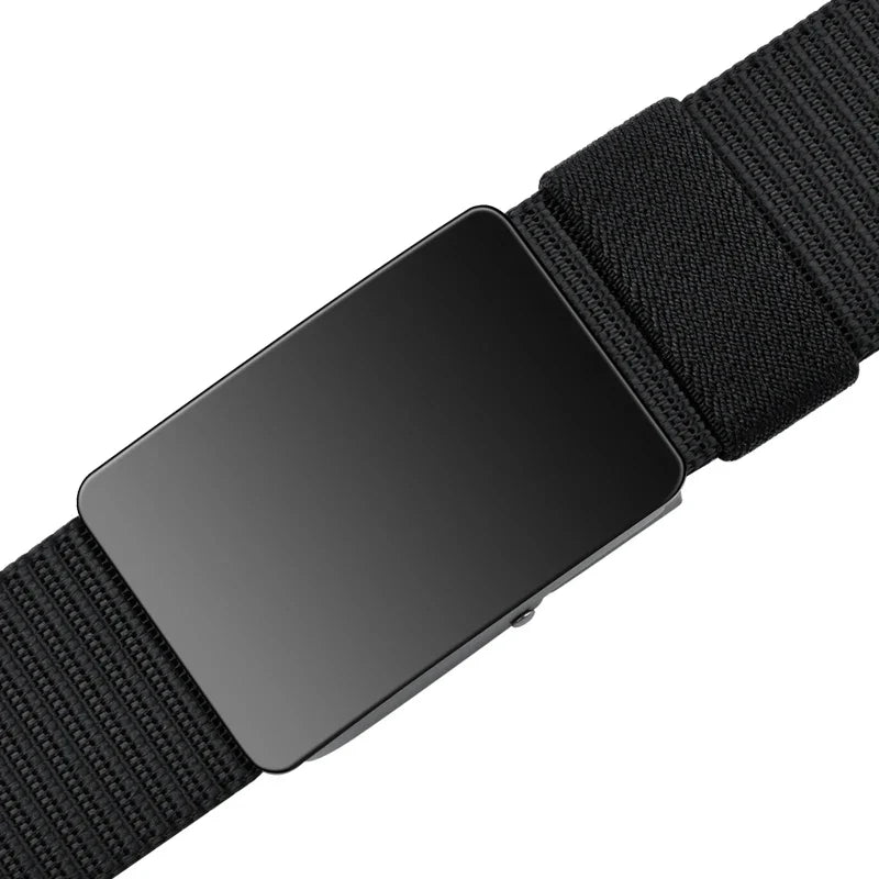 Unisex Canvas Belt Tweed Plaid Casual Polyester Four Seasons Universal Double Color Tweed Plaid Polyester Leisure Belt