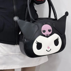 Cartoon Womens Shoulder Bag Cute Japanese Style Pu Leather Casual