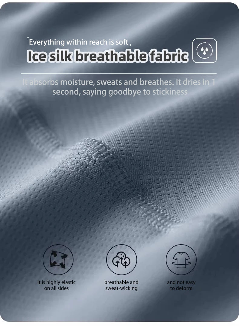 2025 Men's fashion top T-shirt, skin-friendly, breathable, highly elastic, quick-drying