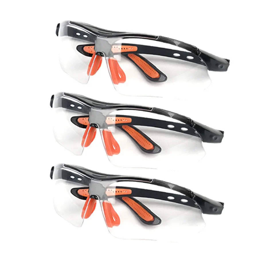 1/6PCS Safety Goggles Eye Glasses for Cycling Working Women Men Clear Eye Sand Prevention Anti-Splash Wind Dust Proof Eyewears