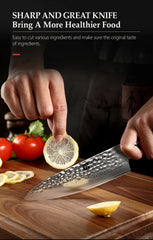 6.5" Chef Knives Japanese VG10 Damascus Steel Sushi Chef Knife Kitchen