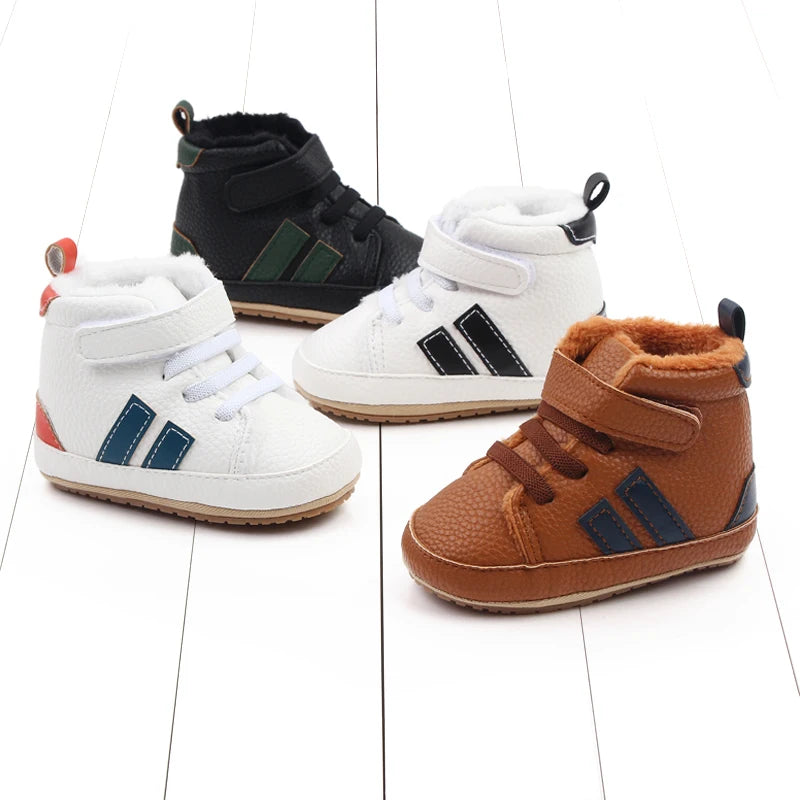 Baby Winter and Autumn Toddler Infant First Walking Shoes Ankle-covered