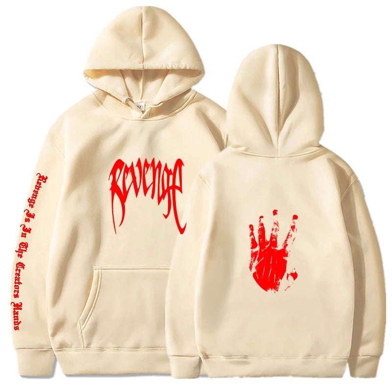 Revenge hoodies Men Fashion Printed Long Sleeve Sweatshirts Women Casual Harajuku
