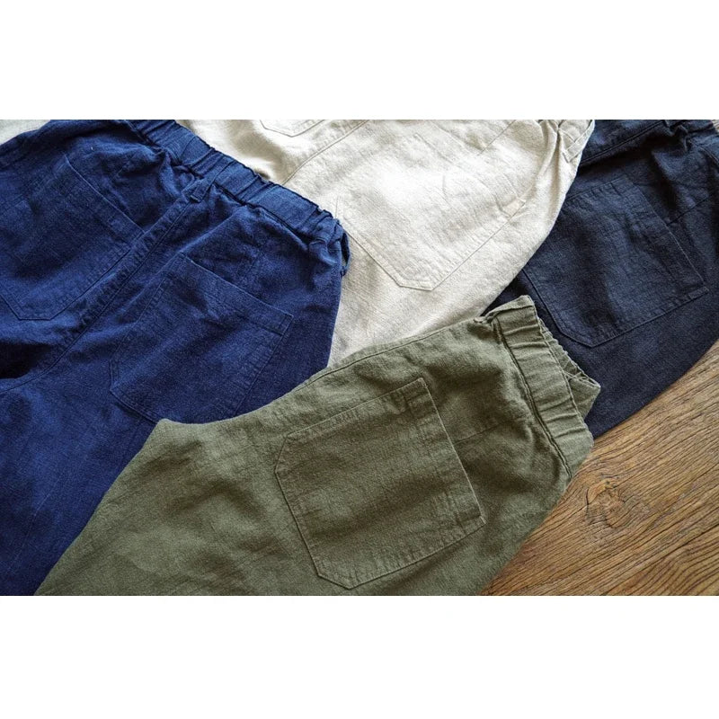 Men Pants Linen Pants Men Summer Breathable Casual Pants
