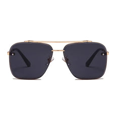 Sunglasses Cool Men Vintage Luxury Brand Design Metal Sun Glasses Women