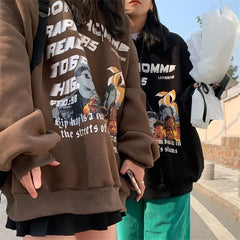 Vintage Clothing Characters Outer Banks Kpop Sweatshirts Zip Up Hoodie