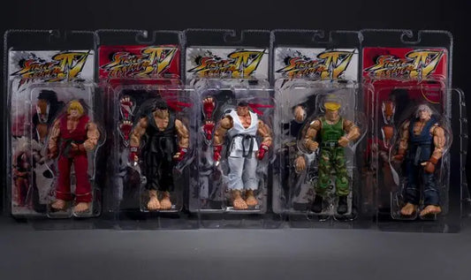 Street Fighter CHUN LI RYU Ken Guile Akuma Articulated PVC Action Figure Collectible Model Toys