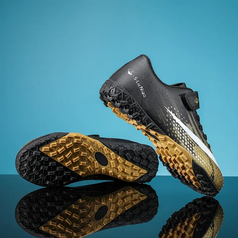 Kids Sport Football Shoes For Boys Indoor Turf Training Outdoor Futsal Hall