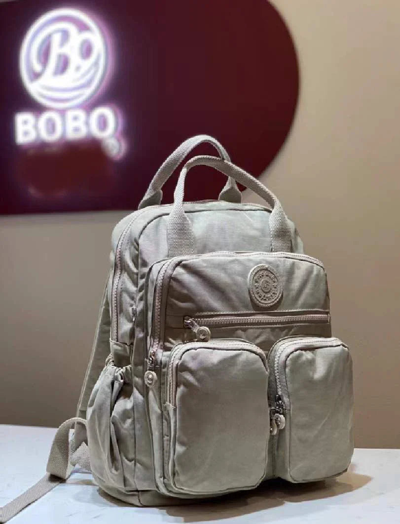 Fashion Woman Backpack Waterproof Nylon Soft Handle Solid Multi-pocket Travel Zipper Feminina School Bags Laptop Backpack