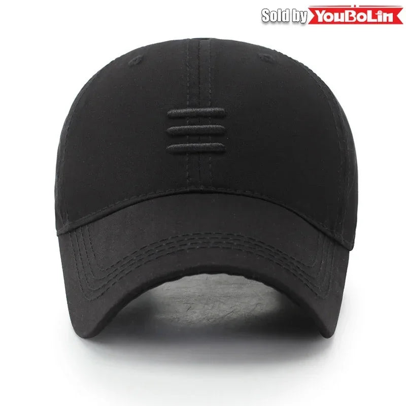 Hat baseball cap European and American fashion spring and autumn sun hat simple black summer leisure duckbill cap sports cap