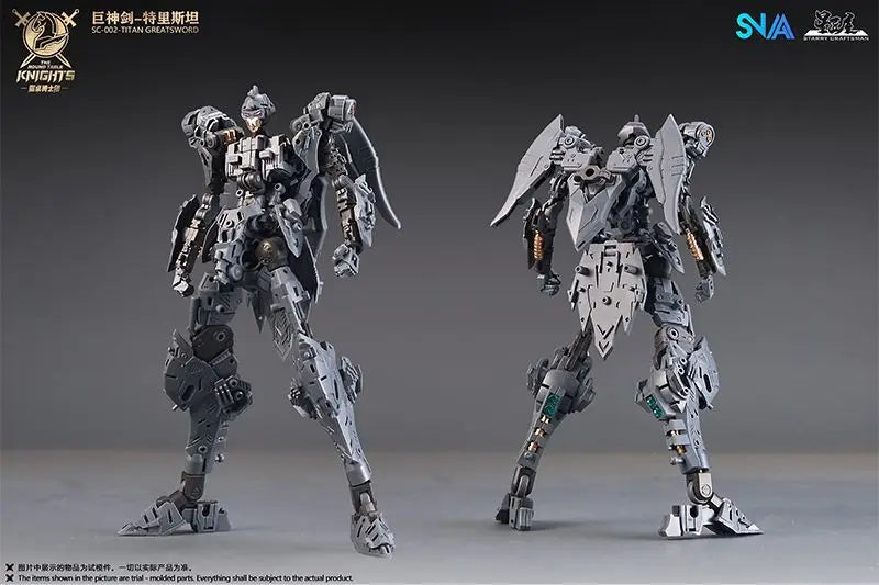 HG 1/144 SNAA SC-002 Titan Greatsword Tristan Assembly Model Kit SC-009 Divine Invoker Percival The Round Table Knights Figure