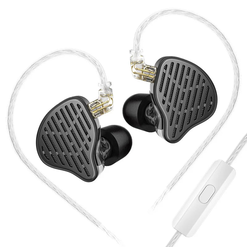 KZ X HBB PR2 Flat Driver In Ear Earphones 13.2mm plane big horns HiFi Bass Monitor Earbuds Sport Wired Headset
