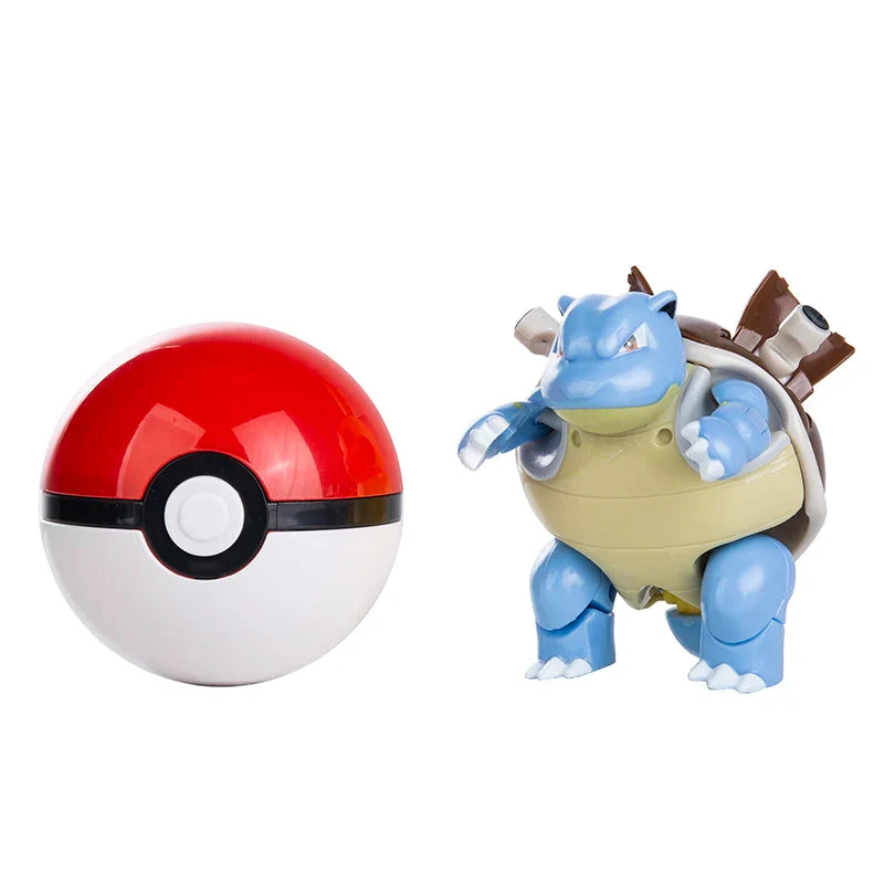18 Styles Pokemon Anime Deformation Figures Pikachu Eevee Mewtwo Greninja  Pokeball Figure Pet Action Model Toys Childrens Gifts