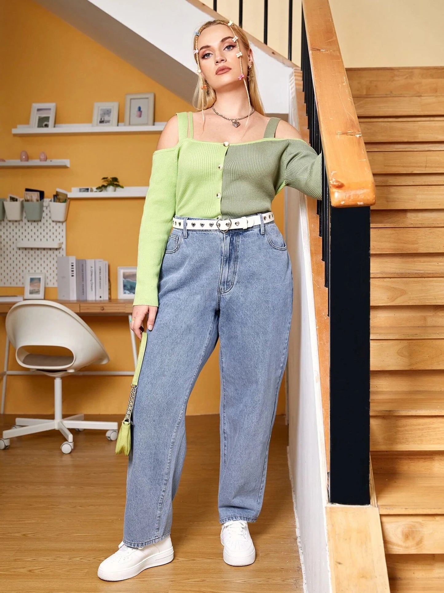 Plus Size Jeans for Women Stretchy High Waisted Jeans 7XL Loose Boyfriend Jean