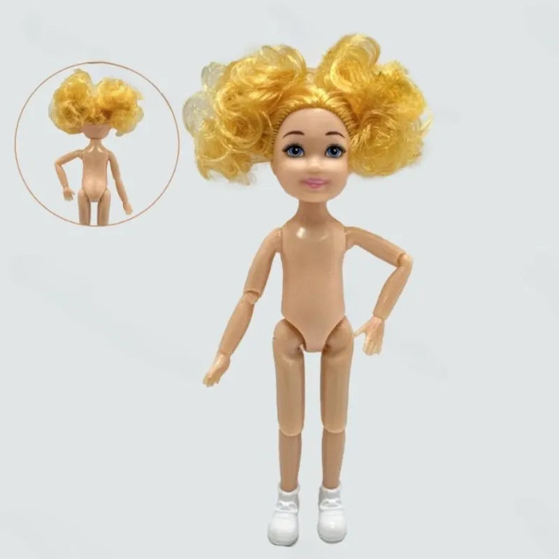 5-Inch Little Doll Normal Skin 15cm Height Girl Dress Up Toy for Children Gift