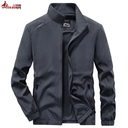 Men‘s Spring Autumn Lightweight Bomber Jacket Windbreaker Casual Military Gym