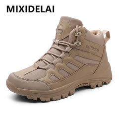 Men Boots Tactical Military Boots Outdoor Hiking Boots Spring Men's Work Shoes