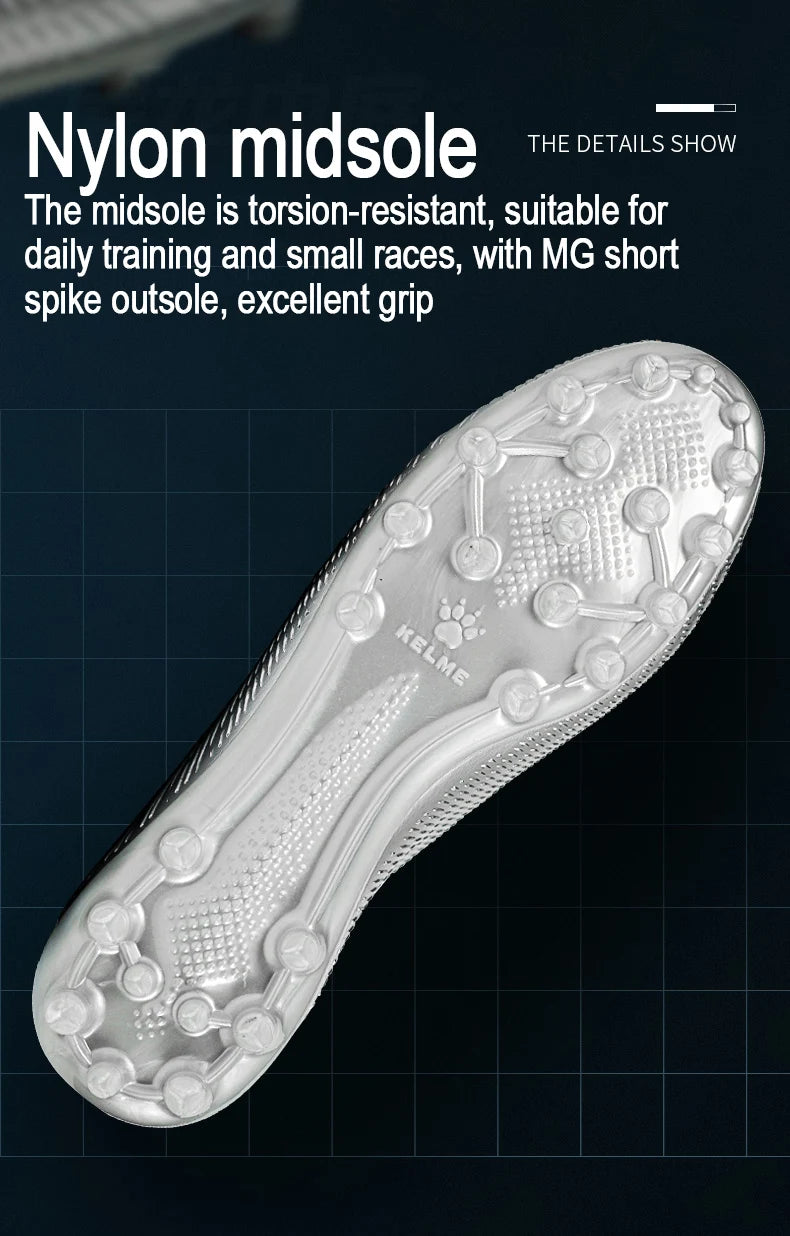 Man MG Soccer Shoes Artificial Grass Slip-Resistant Cushioning Training Football Shoes
