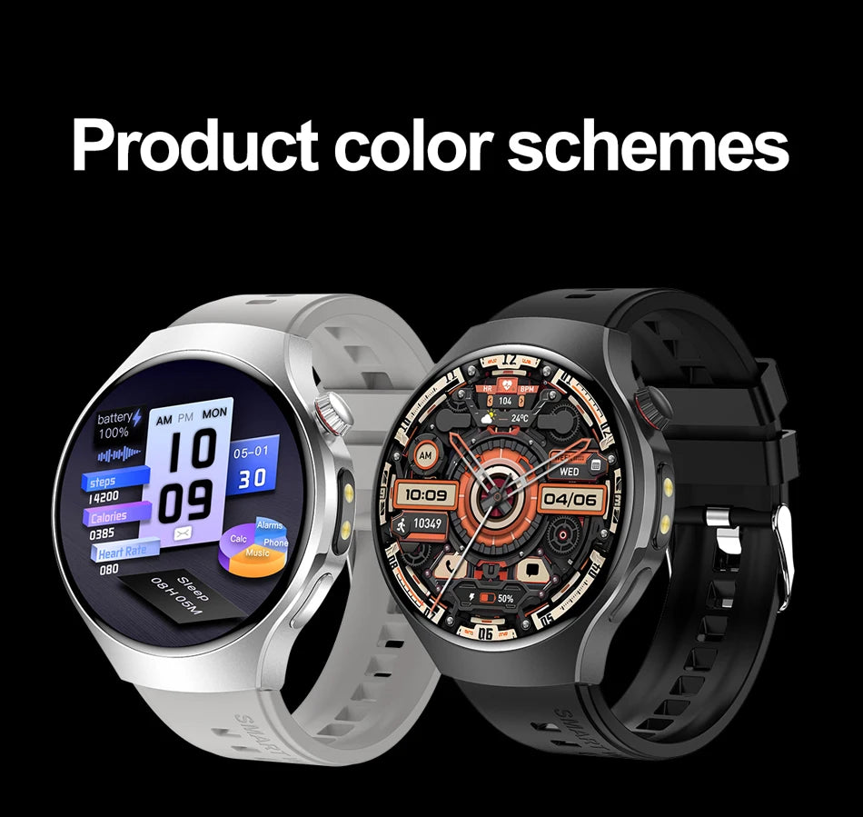 New Smart Watch Men Full Touch Screen Compass Bluetooth Call Flashlight Sports Activity Fitness Heart Rate Waterproof Smartwatch